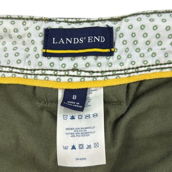 Lands' End Pants Cargo Lined Mid Weight Green Women's Size 8 - Picture 5 of 10